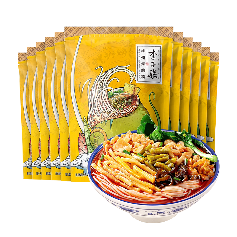 李子柒广西特产柳州正宗螺蛳粉米粉线螺狮粉浓汤330g*11经典夜宵