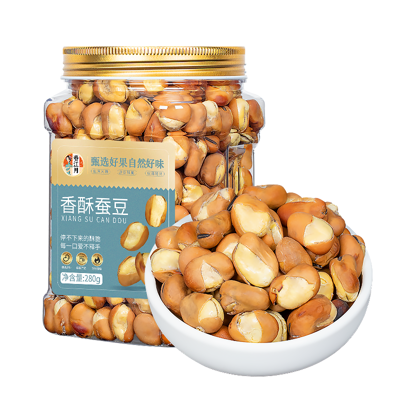 春江月香酥蚕豆罐装干炒农家手工原味兰花豆子豌豆炒货小零食