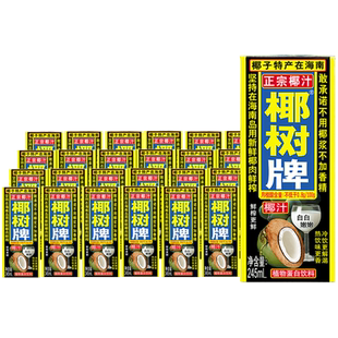 椰树植物蛋白椰汁正宗椰树牌245ML*24盒/箱椰汁饮料海南特产