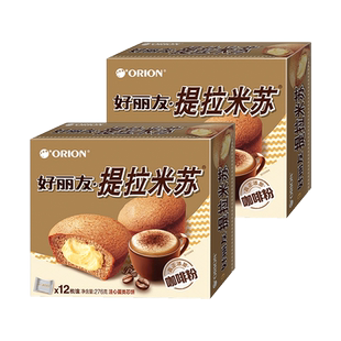 好丽友派552g提拉米苏下午茶休闲零食蛋糕甜点早餐代餐面包12枚*2