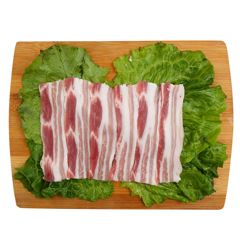 冰鲜u鲜冰鲜去皮五花肉290g精品切片食品新鲜肉质层次分明猪肉