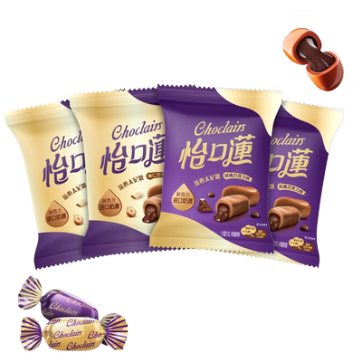 怡口莲原味榛仁味太妃糖果