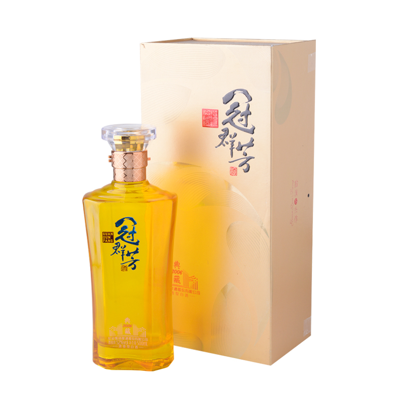 52度冠群芳典藏2006白酒500ml/盒