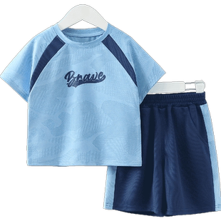 【速干透气】齐齐熊男童夏装套装宝宝运动服儿童小童篮球服夏季薄