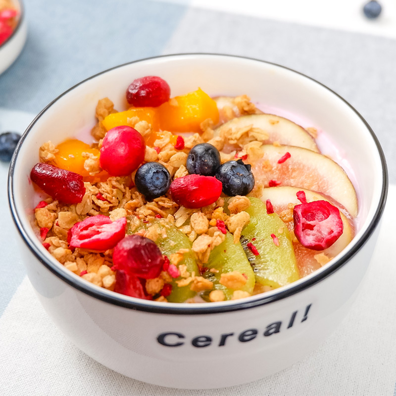 三特冲饮混合果干燕麦片350g*1袋草莓水果代餐饱腹即食营养早餐