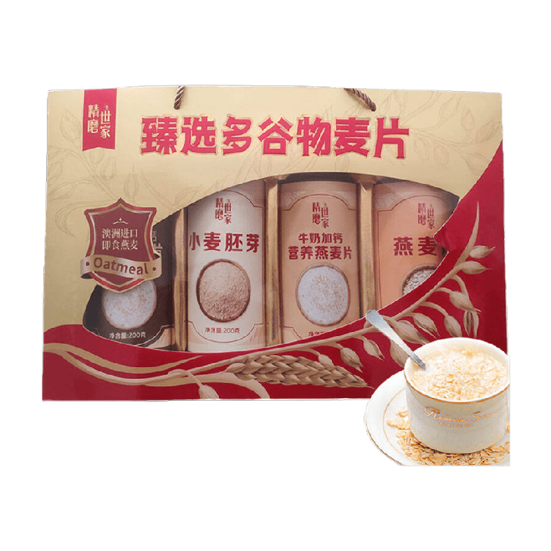 大发华精多谷物大礼盒麦片800g