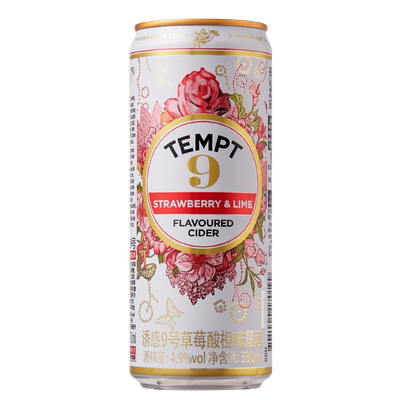 TEMPT诱惑微醺西打果酒冰镇清新