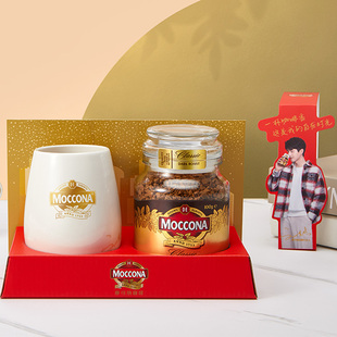摩可纳Moccona深度烘焙咖啡咖啡礼盒100g*1瓶