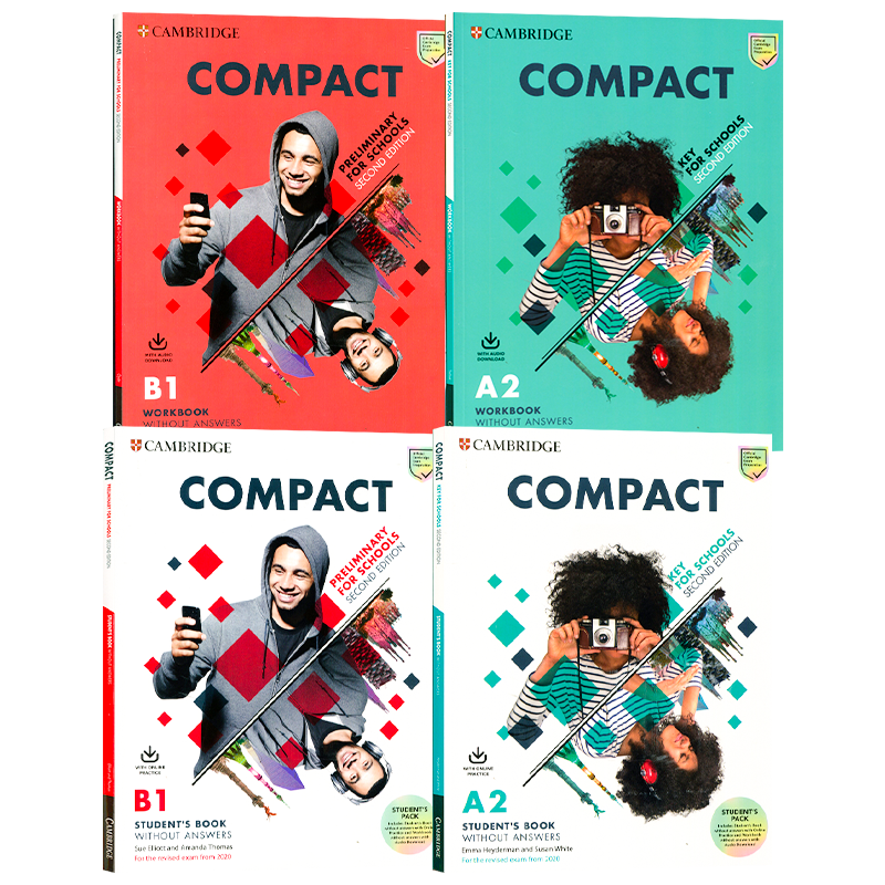 剑桥KET PET考试备考教材Compact Key for Schools  第二版青少版