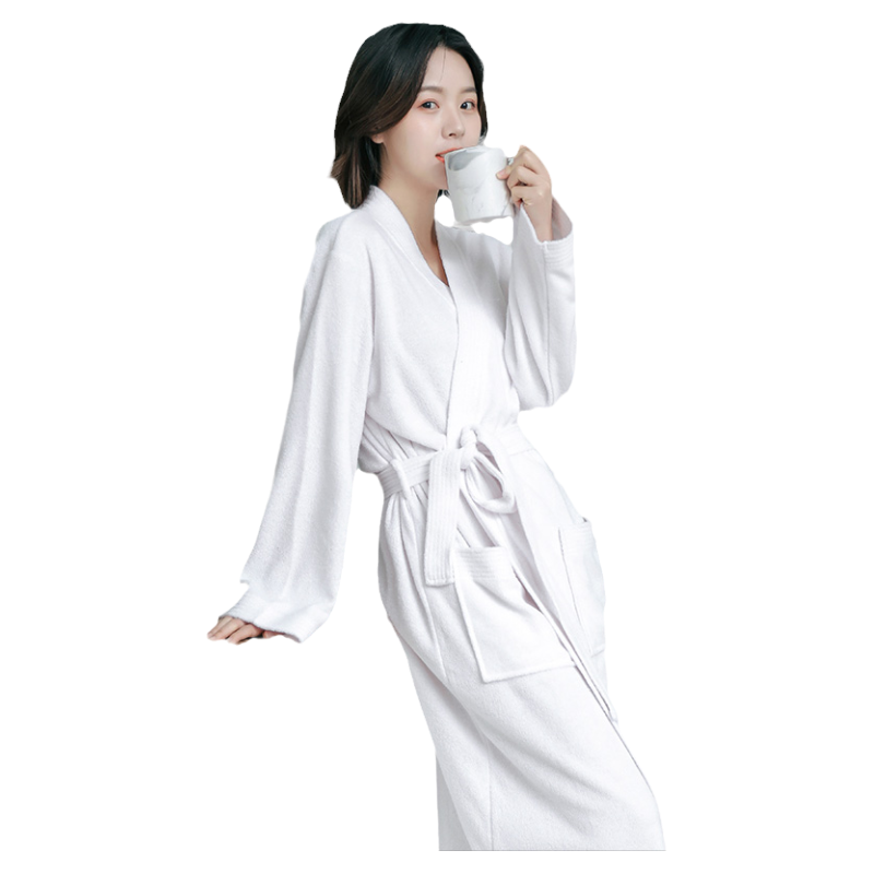 旅行一次性浴袍加厚酒店美容院浴巾吸水速干便携旅游睡袍浴衣