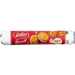 LotusBiscoff/比时咔进口巧克力香草味夹心饼干下午茶零食曲奇