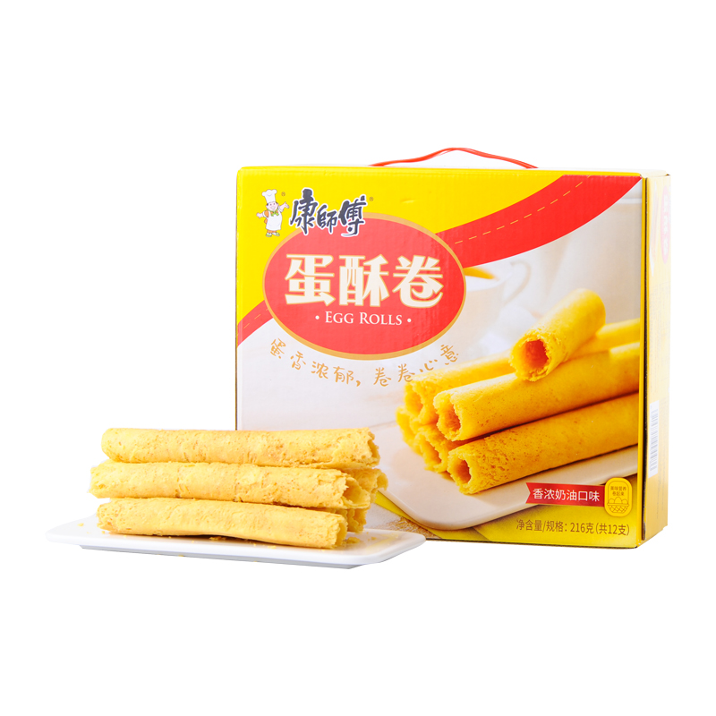 康师傅蛋酥卷(香浓奶油口味)216g