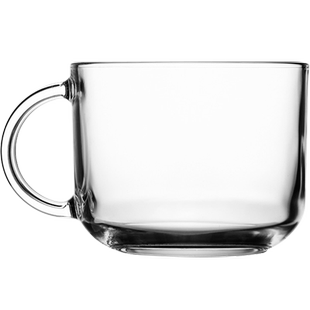 Luminarc/乐美雅玻璃杯罗凯耐热茶杯水杯大牛奶钢化蛋黄杯