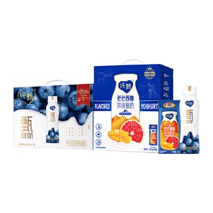 蒙牛纯甄芒芒西柚酸奶200g*10盒+纯甄甄酸奶寒地蓝莓味230g×10瓶
