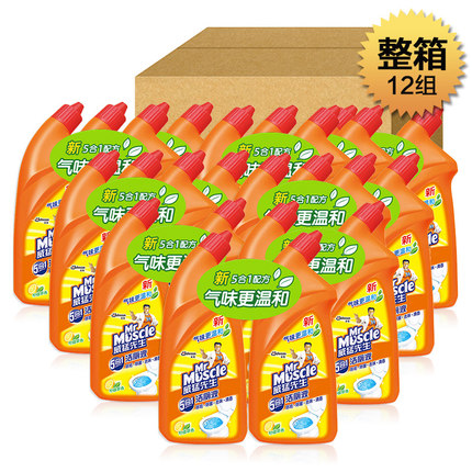 Mr Muscle/威猛先生潔廁液檸檬香除垢除菌600g*24整箱銷售