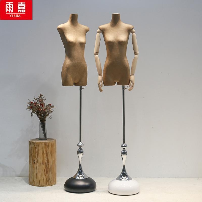 服装店扁身模特道具韩版半身牛皮