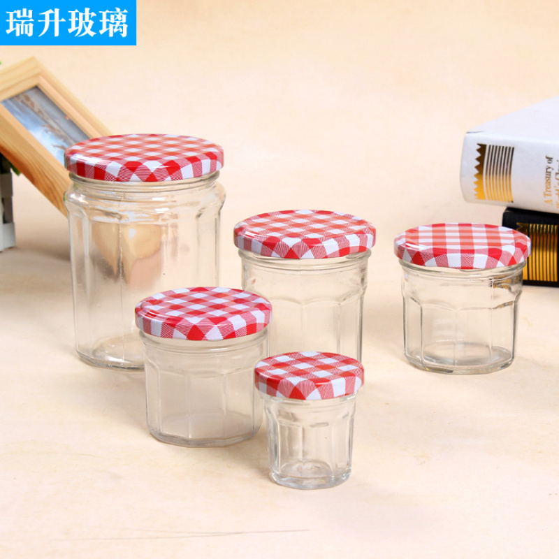 法国无铅巧婆婆玻璃果酱瓶蜂蜜瓶燕窝瓶糖果瓶布丁杯