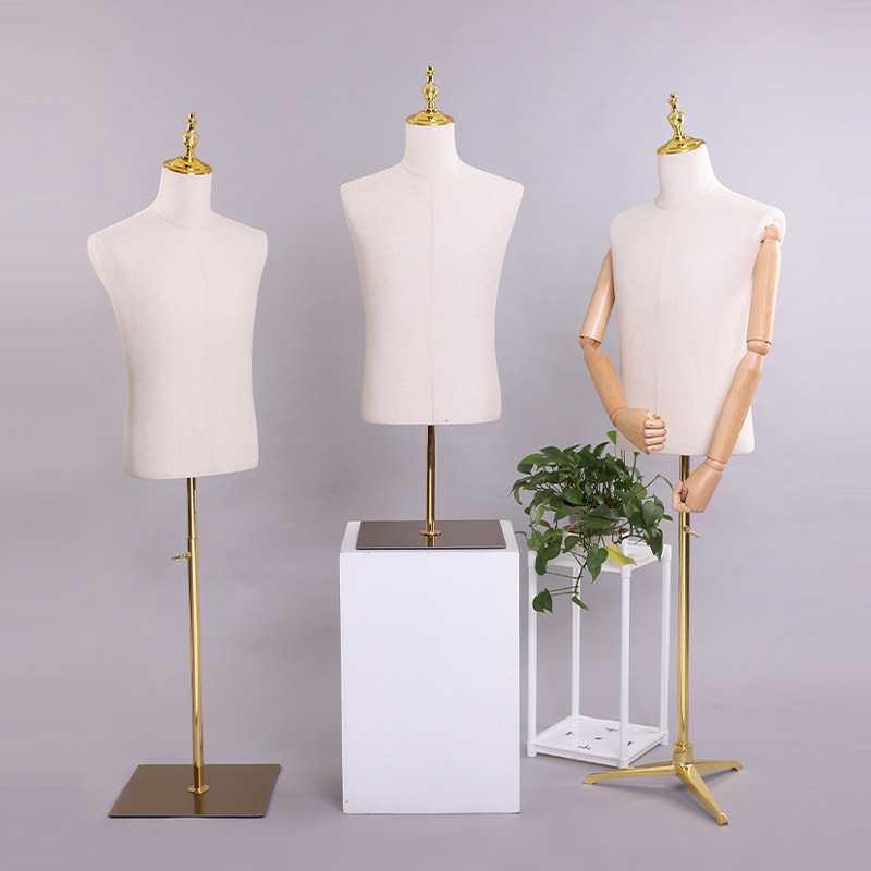 模特道具男半身台模服装店西服礼