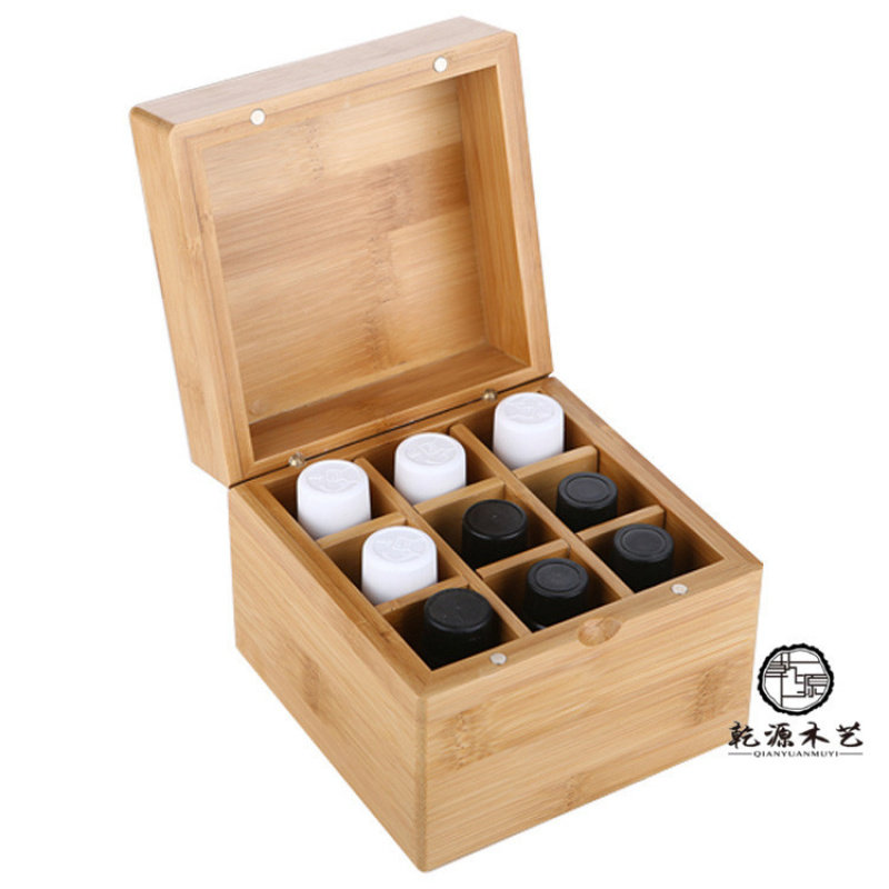 多格精油展示陈列收纳小竹盒竹制礼品木盒首饰包装木箱