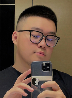 MAXB 适合胖子的眼镜潮男大脸显瘦舒适可配近视眼镜架防蓝光辐射