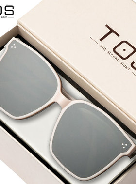 GM墨镜女男太阳镜眼镜防紫外线晒高级感开车大脸2025新款白框白色