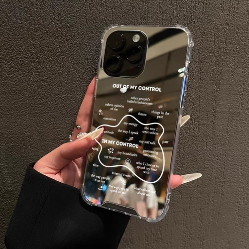 可控与不可控适用iPhone17苹果14手机壳16ProMax荣耀90正念15华为Mate70Pro镜面P80英文oppo小米vivo创意13女