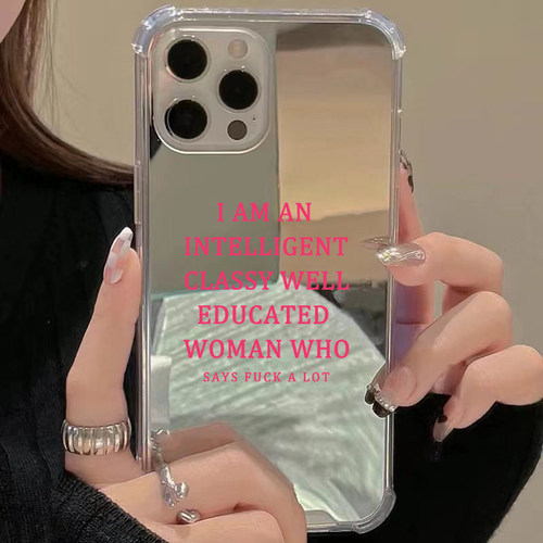 高知泼妇适用iPhone17苹果15手机壳16ProMax荣耀90Pro华为Mate60文字30女性40小米50焊妇90镜面X100创意8主义