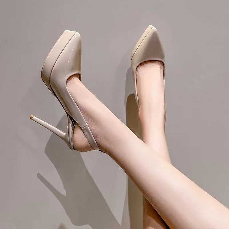 2024新款小个子12cm尖头凉鞋