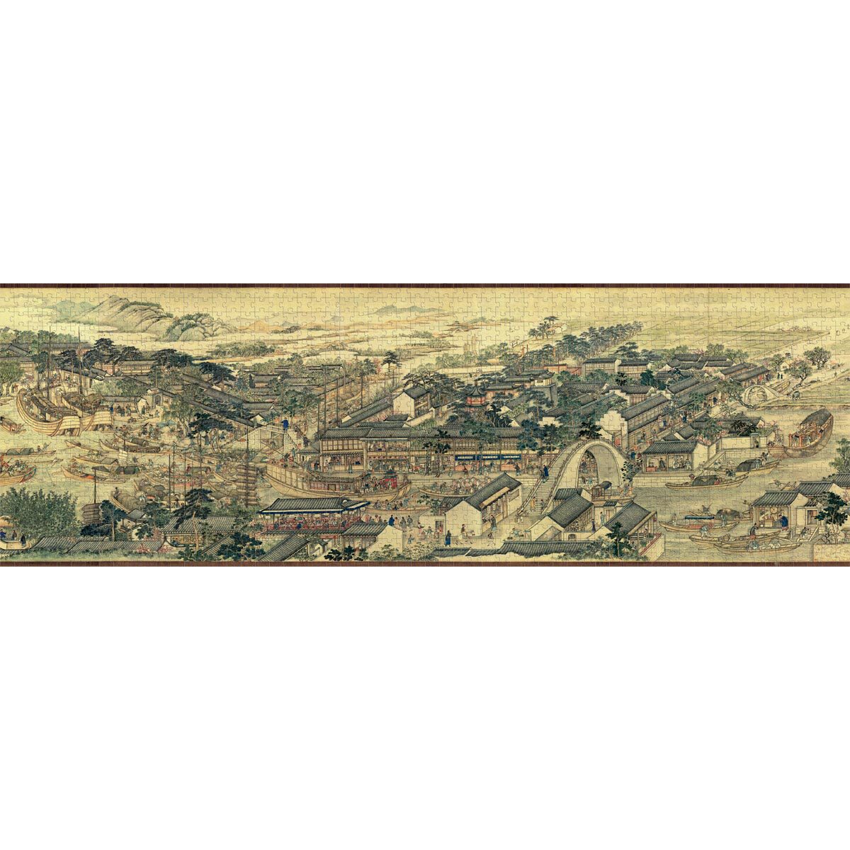 米开朗拼图进口纸质盛世滋生图-姑苏繁华图之状元及第 益智礼物