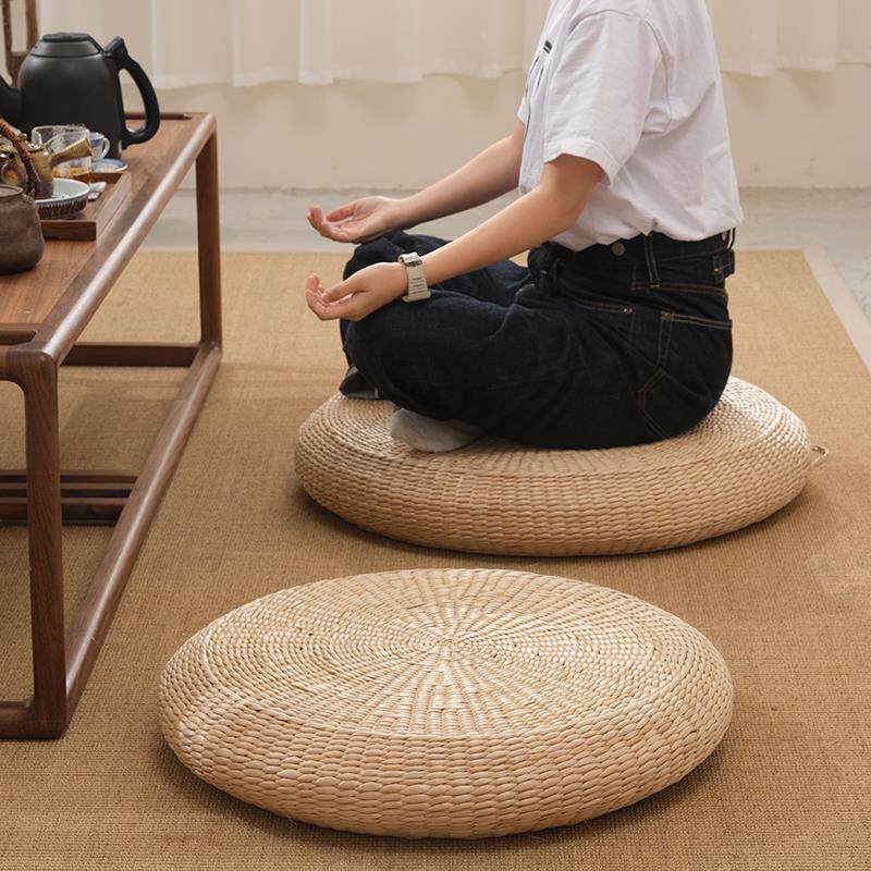 日本进口精工日式草编蒲团茶道榻榻米打坐垫禅修拜佛打座飘窗垫