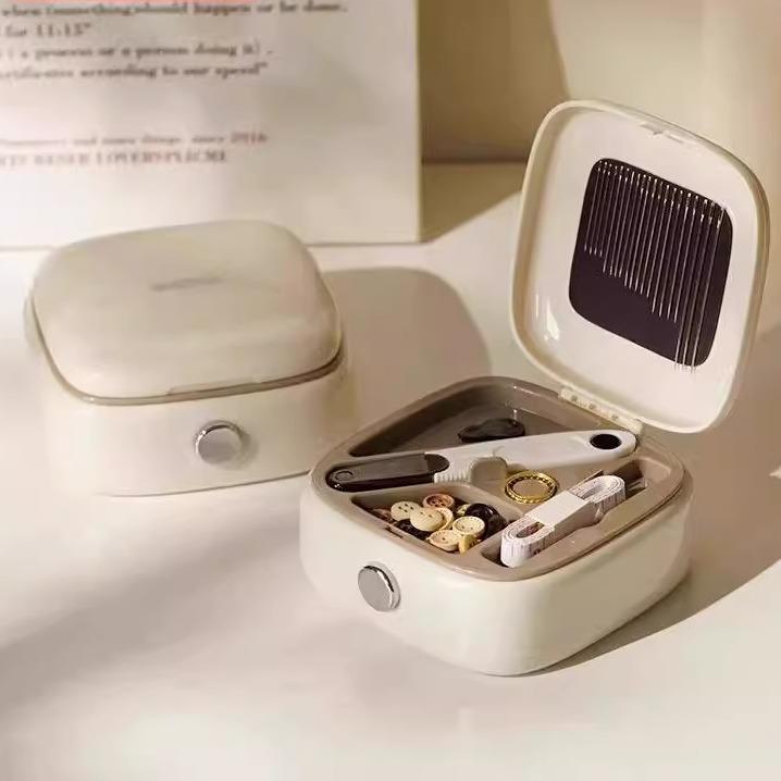 日本精工磁吸针线盒家用高质量家庭高端带线缝补实用套装收纳便携