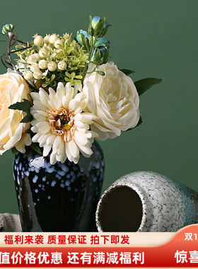 纯铜入户挂件新款花瓶插干花满天星创意水培绿萝百合花瓶摆件客厅