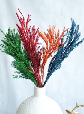 石松永生花绿色配材花环diy原材料包干花插花礼盒永生花