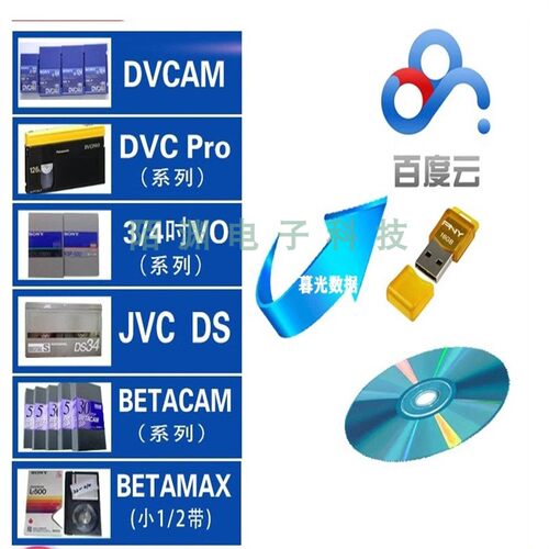 广播级电视台专业录像带转视频 DVCAM DVCPRO U-MATIC BETACAM VO