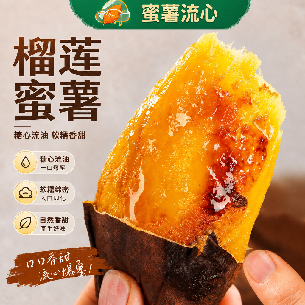 正宗云南榴莲蜜薯流蜜软糯香甜