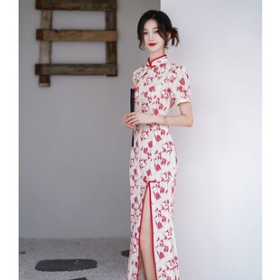 一珂锦绣女装懿菲奥黛2026新款一城风絮俏娘鱼年轻新中式绝美旗袍