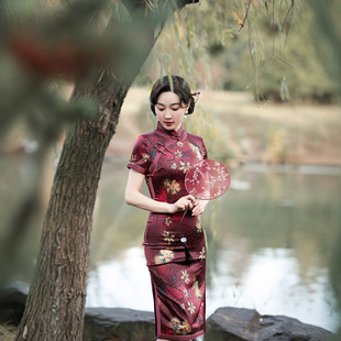 娘子写江南絮一珂锦绣限时赏味凤禧半枫崔万志官方旗舰店女装旗袍