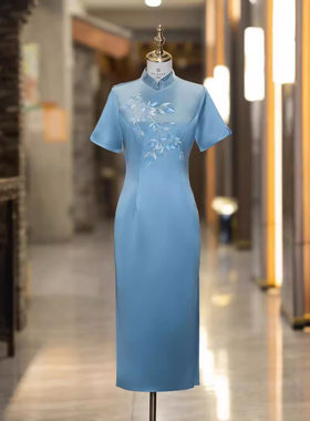 一珂锦绣女装喜妈妈礼服戚薇国风服饰2026新款蔓楼兰梦回故里旗袍