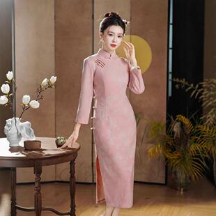 织布鸟女装名兰世家2026新款江南絮荣萍蔓楼兰壹美佳人旗袍裙正品