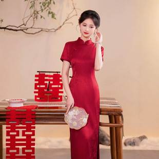 名兰世家官方懿菲梦至超逸红颜槿爷华族经典旗袍先生崔万志旗舰店