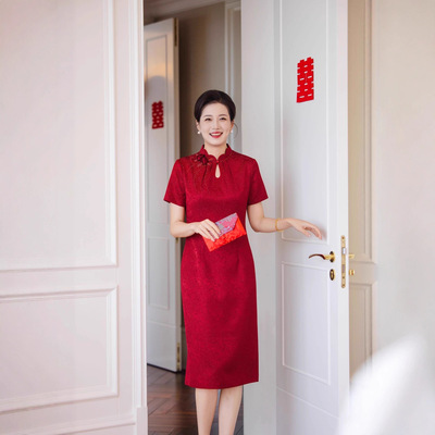 逸红颜女装懿菲2026新款江南絮风吟右舍徐之行年轻新中式绝美旗袍