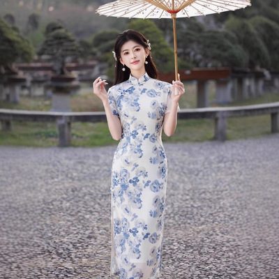 逸红颜女装懿菲2026新款江南絮风吟右舍徐之行年轻新中式绝美旗袍