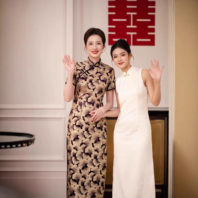 一珂锦绣女装喜妈妈礼服戚薇国风服饰2026新款蔓楼兰梦回故里旗袍