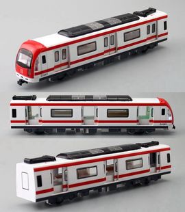 热销合金火车高铁地铁模型有轨电车磁浮列车开门声光儿童玩具礼物