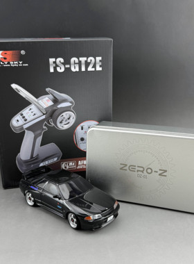 ZERO-Z全新四驱RC遥控蚊车头文字D R32黑色 金属车架DZ01漂移版