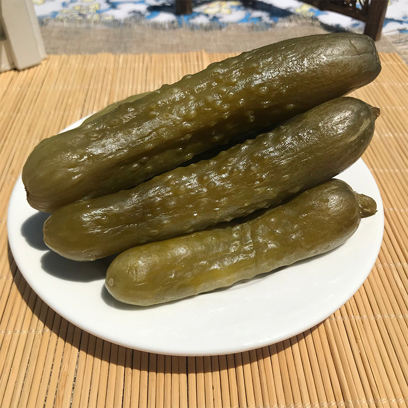 酸黄瓜咸菜泡菜东北特产农家传统方法腌制旱黄瓜下饭咸菜500g/份