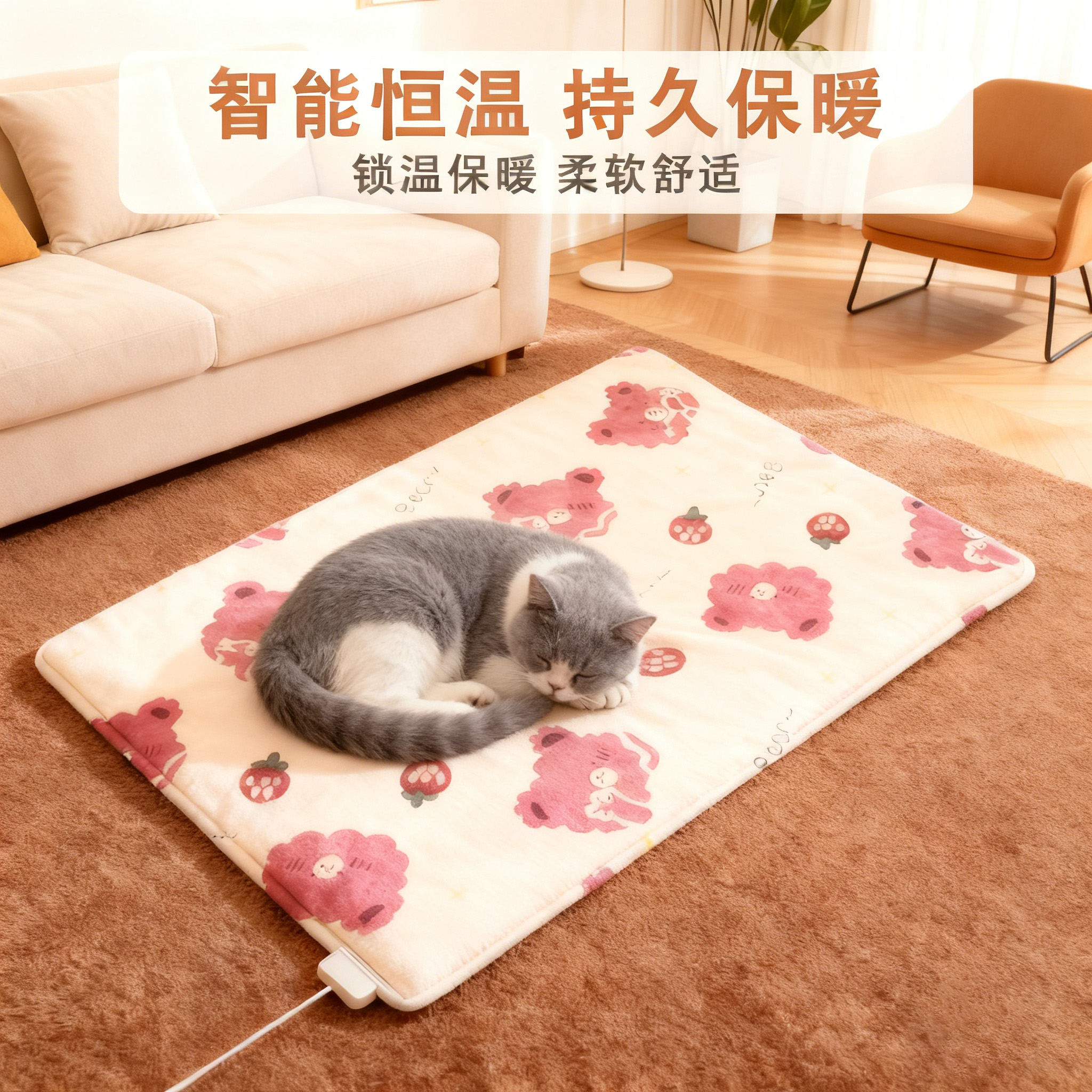 宠物电热毯恒温加热垫可拆洗狗窝猫窝专用冬天猫咪狗狗保暖电褥子