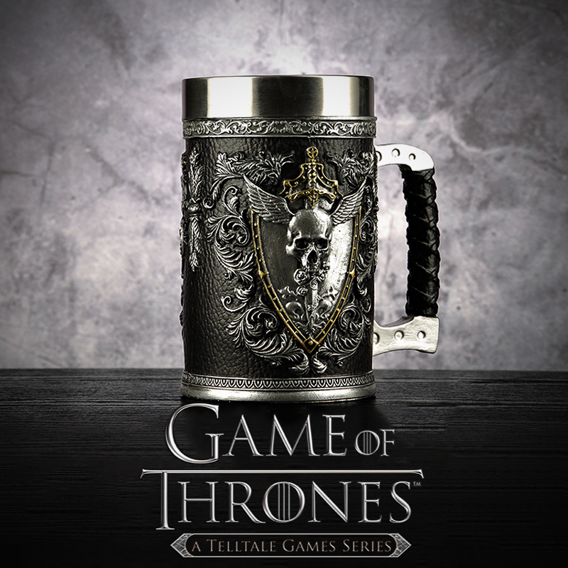 德国啤酒杯复古创意陶瓷浮雕