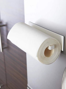 山崎同款抹布架收纳架厨房毛巾架卷纸巾架冰箱磁铁纸巾收纳架挂架