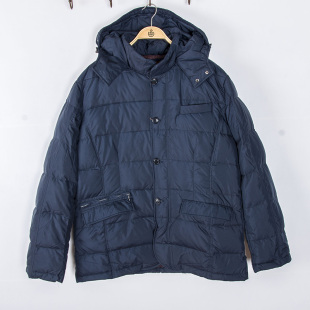 牛货欧美单冬季男士休闲保暖羽绒服加厚实棉衣简约加肥大码胖哥